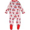 imageHonestBaby Unisex Baby Celebration Sleep ampamp Play Footed OnePiece Pajama Sleeper 100 Organic CottonCherry Crush