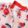 imageHonestBaby Unisex Baby Celebration Sleep ampamp Play Footed OnePiece Pajama Sleeper 100 Organic CottonCherry Crush