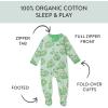 imageHonestBaby Unisex Baby Celebration Sleep ampamp Play Footed OnePiece Pajama Sleeper 100 Organic CottonClover Crunch