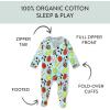 imageHonestBaby Unisex Baby Celebration Sleep ampamp Play Footed OnePiece Pajama Sleeper 100 Organic CottonEggcellent Player