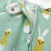 imageHonestBaby Unisex Baby Celebration Sleep ampamp Play Footed OnePiece Pajama Sleeper 100 Organic CottonHatch Mint