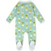 imageHonestBaby Unisex Baby Celebration Sleep ampamp Play Footed OnePiece Pajama Sleeper 100 Organic CottonHatch Mint