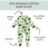 imageHonestBaby Unisex Baby Celebration Sleep ampamp Play Footed OnePiece Pajama Sleeper 100 Organic CottonShamrock Sprinkles
