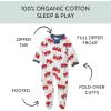 imageHonestBaby Unisex Baby Celebration Sleep ampamp Play Footed OnePiece Pajama Sleeper 100 Organic CottonSkating Sweeties