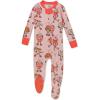 imageHonestBaby Baby Girls Celebration NonSlip Footed Pajamas OnePiece Sleeper ZipFront Pjs 100 Organic CottonWheelie Sweeties