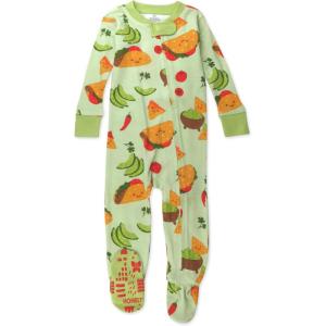 imageHonestBaby NonSlip Footed Pajamas OnePiece Sleeper ZipFront Pjs 100 Organic Cotton for Baby BoysTaco Time