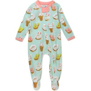 imageHonestBaby Unisex Baby Celebration Sleep ampamp Play Footed OnePiece Pajama Sleeper 100 Organic CottonBakery Bunnies