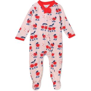 imageHonestBaby Unisex Baby Celebration Sleep ampamp Play Footed OnePiece Pajama Sleeper 100 Organic CottonCherry Crush