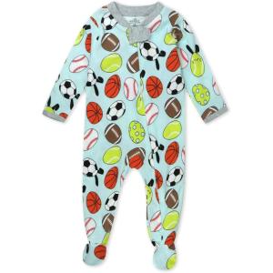 imageHonestBaby Unisex Baby Celebration Sleep ampamp Play Footed OnePiece Pajama Sleeper 100 Organic CottonEggcellent Player