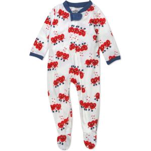 imageHonestBaby Unisex Baby Celebration Sleep ampamp Play Footed OnePiece Pajama Sleeper 100 Organic CottonSkating Sweeties