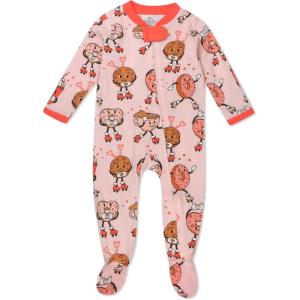 imageHonestBaby Unisex Baby Celebration Sleep ampamp Play Footed OnePiece Pajama Sleeper 100 Organic CottonWheelie Sweeties