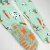 imageHonestBaby Baby Girls Classics NonSlip Footed Pajamas OnePiece Sleeper ZipFront Pjs 100 Organic CottonDalmatian Bunny