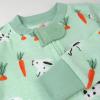 imageHonestBaby Baby Girls Classics NonSlip Footed Pajamas OnePiece Sleeper ZipFront Pjs 100 Organic CottonDalmatian Bunny