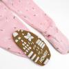 imageHonestBaby Baby Girls Classics NonSlip Footed Pajamas OnePiece Sleeper ZipFront Pjs 100 Organic CottonFalling Floral Pink