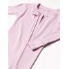 imageHonestBaby Baby Girls Classics NonSlip Footed Pajamas OnePiece Sleeper ZipFront Pjs 100 Organic CottonLilac