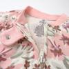imageHonestBaby Baby Girls Classics NonSlip Footed Pajamas OnePiece Sleeper ZipFront Pjs 100 Organic CottonPainted Floral Pink