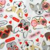 imageHonestBaby Baby Girls Classics NonSlip Footed Pajamas OnePiece Sleeper ZipFront Pjs 100 Organic CottonPug Love