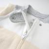 imageHonestBaby Baby Sleep and Play Footed Pajamas Onepiece Sleeper Jumpsuit Zipfront Pjs Organic CottonJumbo Stripe Natural