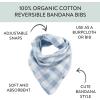 imageHonestBaby unisexbaby Multipack Reversible Bandana Drool Bibs Burpcloths Adjustable Snaps 100 Organic Cotton Legacy3pack Blue Painted Buffalo Check