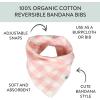 imageHonestBaby unisexbaby Multipack Reversible Bandana Drool Bibs Burpcloths Adjustable Snaps 100 Organic Cotton Legacy3pack Peach Skin Painted Buffalo Check