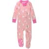 imageHonestBaby Baby Girls Classics NonSlip Footed Pajamas OnePiece Sleeper ZipFront Pjs 100 Organic CottonHop