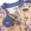 imageHonestBaby Baby Celebration NonSlip Footed Pajamas OnePiece Sleeper ZipFront Pjs 100 Organic Cotton2pack Dinoland