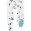 imageHonestBaby Baby Celebration NonSlip Footed Pajamas OnePiece Sleeper ZipFront Pjs 100 Organic Cotton2pack Emerald Forest