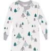 imageHonestBaby Baby Celebration NonSlip Footed Pajamas OnePiece Sleeper ZipFront Pjs 100 Organic Cotton2pack Emerald Forest