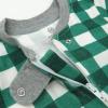 imageHonestBaby Baby Celebration NonSlip Footed Pajamas OnePiece Sleeper ZipFront Pjs 100 Organic Cotton2pack Emerald Forest
