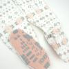 imageHonestBaby Baby Celebration NonSlip Footed Pajamas OnePiece Sleeper ZipFront Pjs 100 Organic Cotton2pack Fair Isle Ivory Pink
