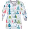 imageHonestBaby Baby Celebration NonSlip Footed Pajamas OnePiece Sleeper ZipFront Pjs 100 Organic Cotton2pack Feelin Pine