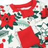 imageHonestBaby Baby Celebration NonSlip Footed Pajamas OnePiece Sleeper ZipFront Pjs 100 Organic Cotton2pack Holiday Floral