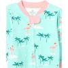 imageHonestBaby Baby Celebration NonSlip Footed Pajamas OnePiece Sleeper ZipFront Pjs 100 Organic CottonBuffalo Check Emerald