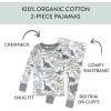 imageHonestBaby 2Piece Pajamas Sleepwear PJs 100 Organic Cotton for Infant Baby and Toddler BoyDino Mite