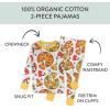imageHonestBaby 2Piece Pajamas Sleepwear PJs 100 Organic Cotton for Infant Baby and Toddler BoyPizza Party