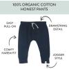 imageHonestBaby Multipack Honest Pants Joggers Pull on 100 Organic Cotton for Infant Baby and Toddler Boys Girls UnisexGrey Plaid