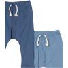 imageHonestBaby Multipack Honest Pants Joggers Pull on 100 Organic Cotton for Infant Baby and Toddler Boys Girls UnisexOmbre Blues