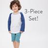 imageHonestBaby Playwear Outfit Sets Tops and Bottoms 100 Organic Cotton for Baby ToddlerGrey