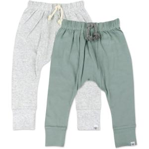 imageHonestBaby Multipack Honest Pants Joggers Pull on 100 Organic Cotton for Infant Baby and Toddler Boys Girls UnisexMorning Mountains