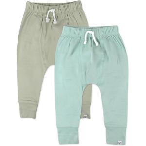 imageHonestBaby Multipack Honest Pants Joggers Pull on 100 Organic Cotton for Infant Baby and Toddler Boys Girls UnisexSage Ombre