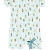imageHonestBaby Multipack Short Romper Sets and Dresses 100 Organic Cotton for Infant Baby ToddlerBeetle Geo Green