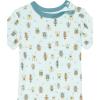 imageHonestBaby Multipack Short Romper Sets and Dresses 100 Organic Cotton for Infant Baby ToddlerBeetle Geo Green