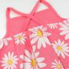 imageHonestBaby Multipack Short Romper Sets and Dresses 100 Organic Cotton for Infant Baby ToddlerJumbo Daisy Pink