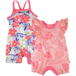 imageHonestBaby Multipack Short Romper Sets and Dresses 100 Organic Cotton for Infant Baby ToddlerLove Dove