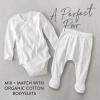 imageHonestBaby 2Pack Footed Pants Roomy Fit Pull on Bottoms 100 Organic Cotton for Infant Baby Boys Girls UnisexFog