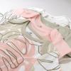 imageHonestBaby 5pack Short Sleeve Bodysuits Onepiece 100 Organic Cotton for Infant Baby Girls Pink Avocado Leaf Newborn