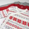 imageHonestBaby Baby Long Sleeve SideSnap Organic Cotton Kimono Bodysuits 3 PackJumbo Fair Isle