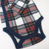 imageHonestBaby Baby Long Sleeve SideSnap Organic Cotton Kimono Bodysuits 3 PackRed Tartan