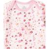 imageHonestbaby Baby Girls Organic Cotton Short Sleeve Bodysuits Multi Pack And Toddler TShirt Set 5 Pack Dreamy Floral Pink Peach 12 Months US