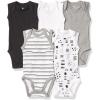 imageHonestBaby Baby OnePiece 100 Organic Cotton Sleeveless and Cami Bodysuits Multipack LegacyPattern Play